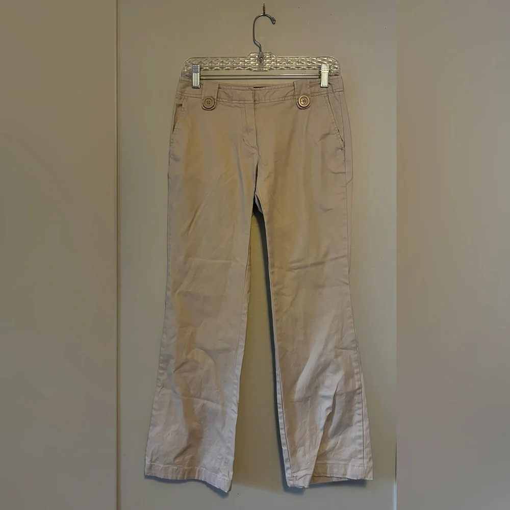 Vineyard Vines Khaki Flare Chino Pants Size 0